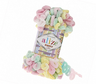 Пряжа ALIZE Пуффи Колор 100гр